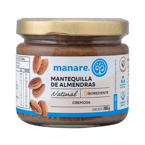Mantequilla de almendras 200 g